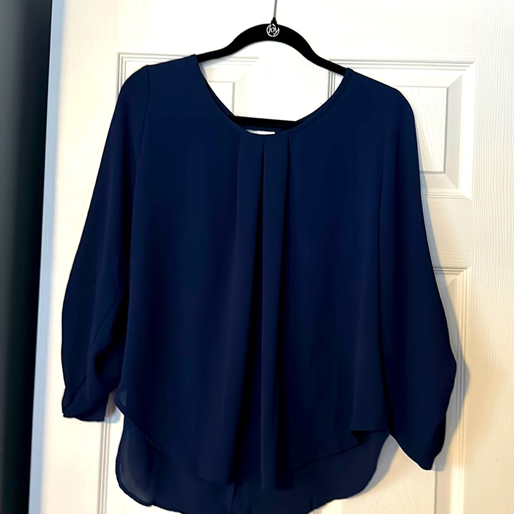 Women's Navy Blue blouse. Never worn